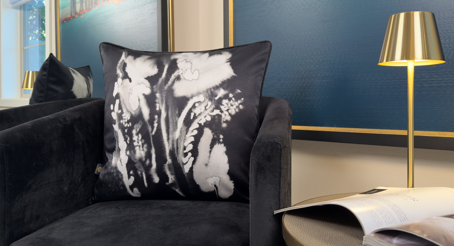 Noir Waves (Cushion Cover)