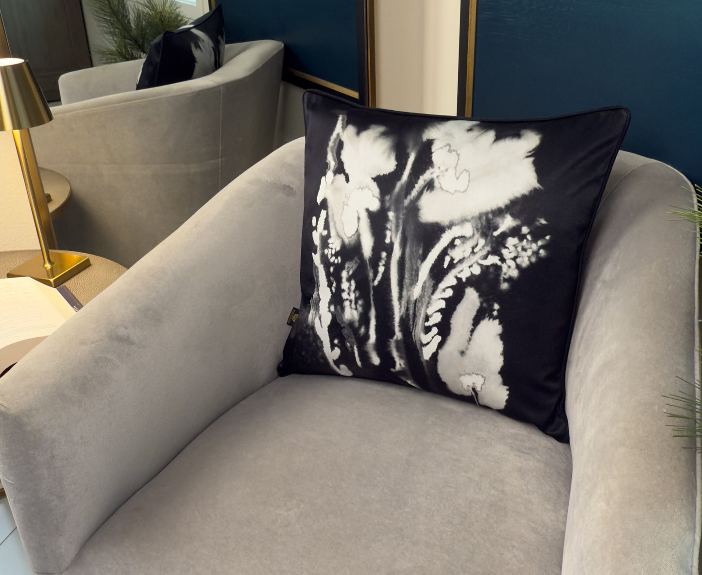 Noir Waves (Cushion Cover)