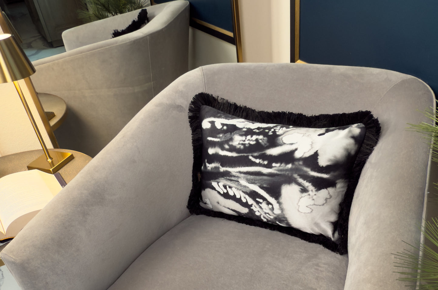 Noir Waves (Cushion Cover)