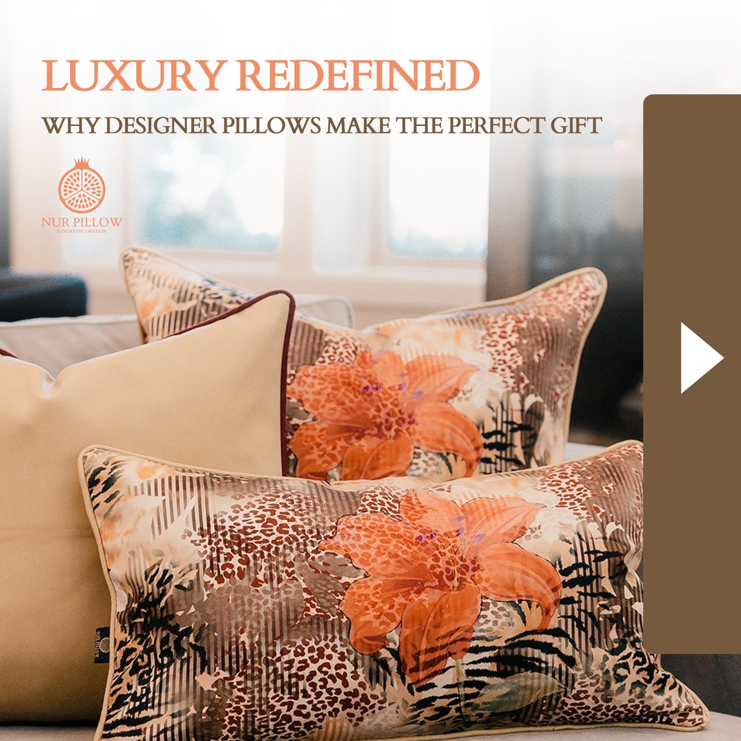 Luxury Redefined: Why Designer Pillows Make the Perfect Gift – Nur ...