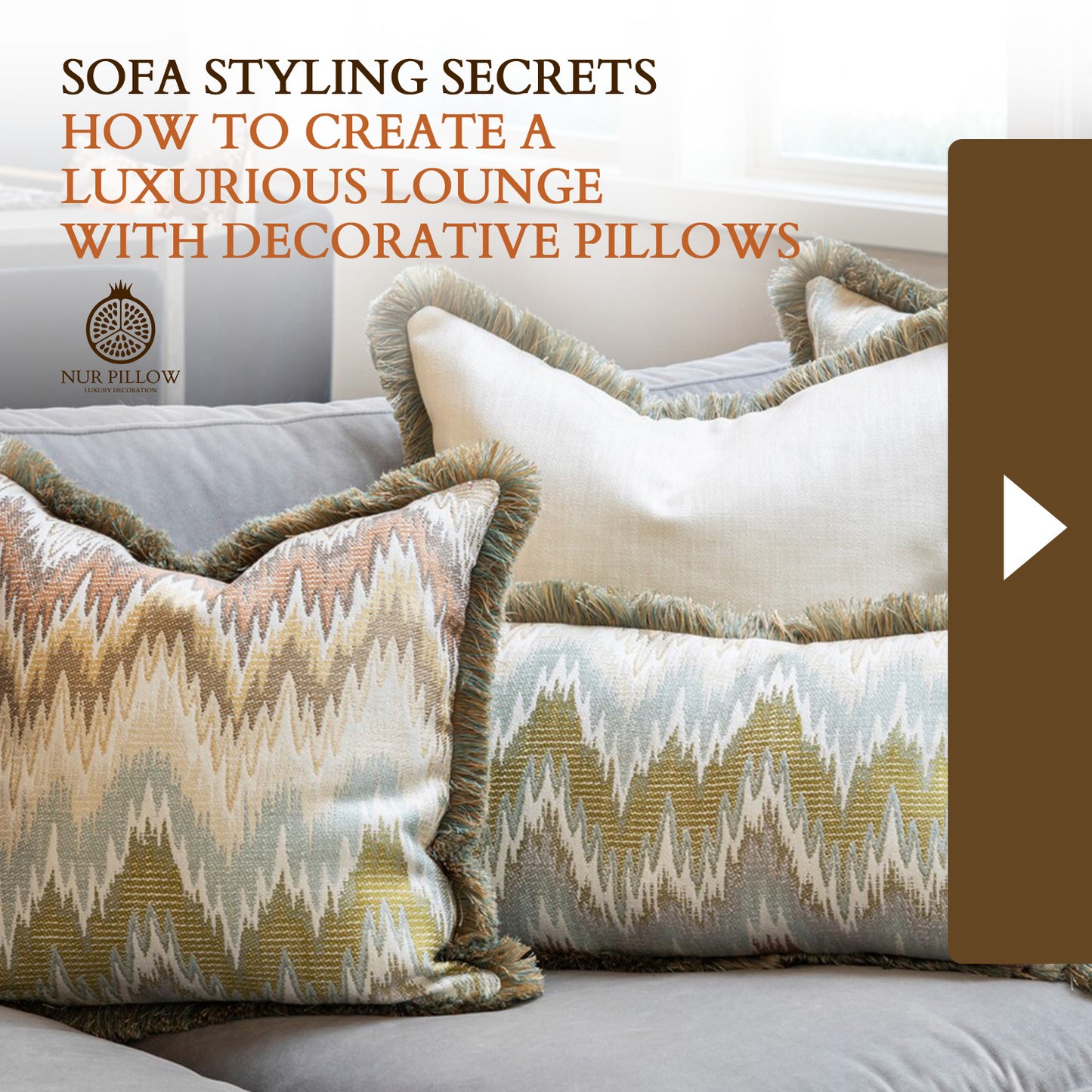 Luxury Living Room Throw Pillows